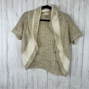 Anthropologie Sleeping on Snow Angora Cashmere shrug sweater small